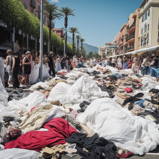 a lot of garbage cannes france