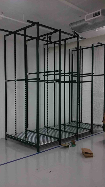 cutting fabricating rack multiple floors of 1