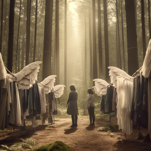 Heavy are the wings, humans need to help reduce the pollution of the Earth.  Stop mass extinction, by fast fashion. Slow long life for every one.