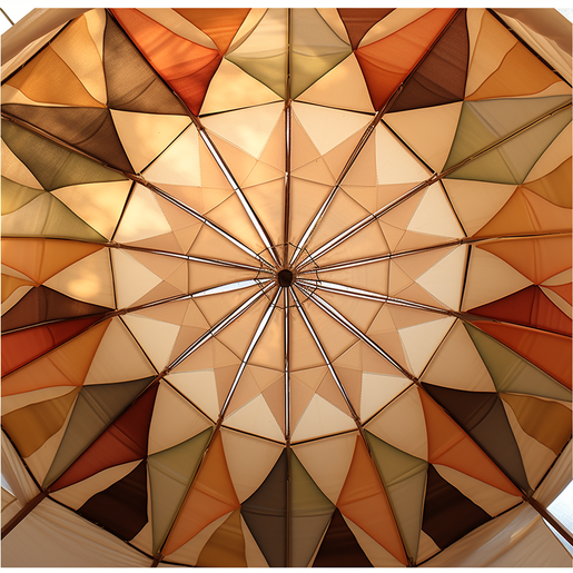 melissalockwood 40 foot square vinal tent with a circle of tria ee33862d-e533-4d76-8085-5eb54e84ee7a